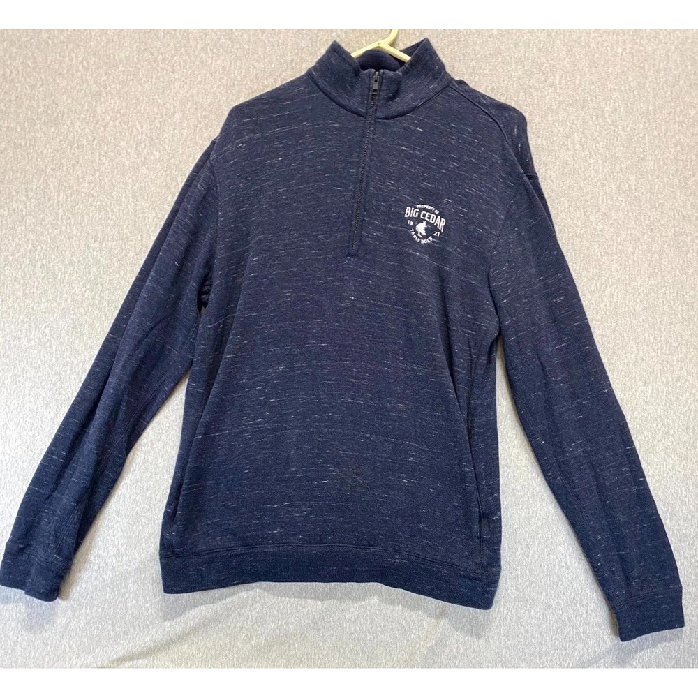 Camp David Sweatshirt Mens Large Blue Logo Property Of Big Cedar Table Rock